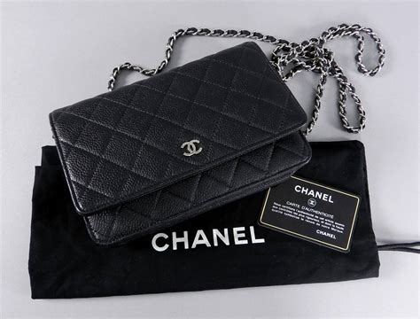 chanel black caviar wallet on chain bag|CHANEL Caviar Quilted Wallet on Chain WOC Black.